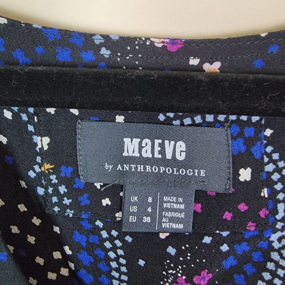 Maeve Anthropologie Gianna Tunic Dress Star‎ Print Pockets Sz 4 - Picture 4 of 11